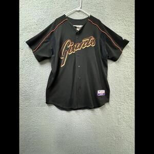 Majestic Giants Jersey Authentic Mens Extra Large Black Orange Bejar Vintage